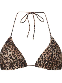Animal Diamante Bikini Top - Multi