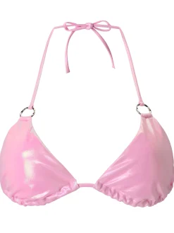 Bahamas Paradise Triangle Bikini Top - Pink