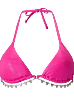 Beachy Bombshell Padded Triangle Bikini Top - Pink