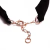 Bellatrix Velvet Bondage Collar & Lead 2 Piece Set