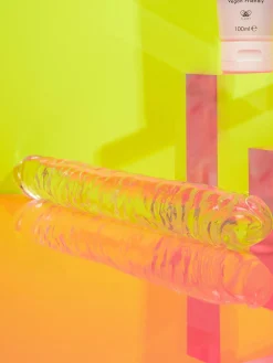 Be Proud 12 Inch Ribbed Double Ended Dildo