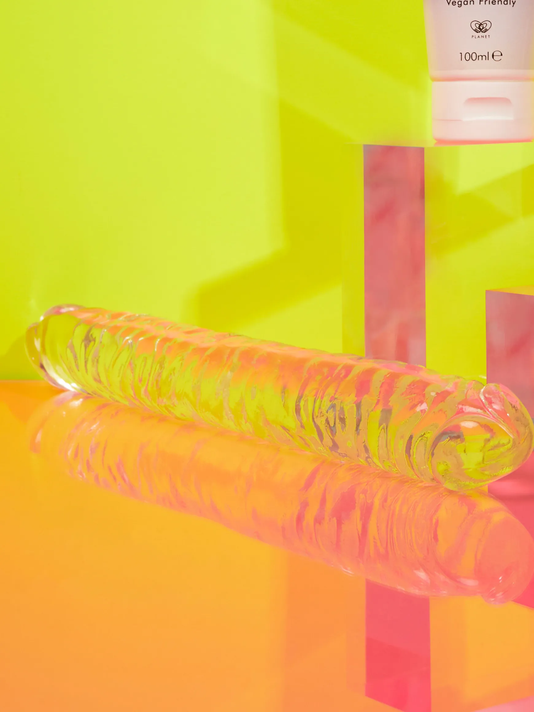 Be Proud 12 Inch Ribbed Double Ended Dildo