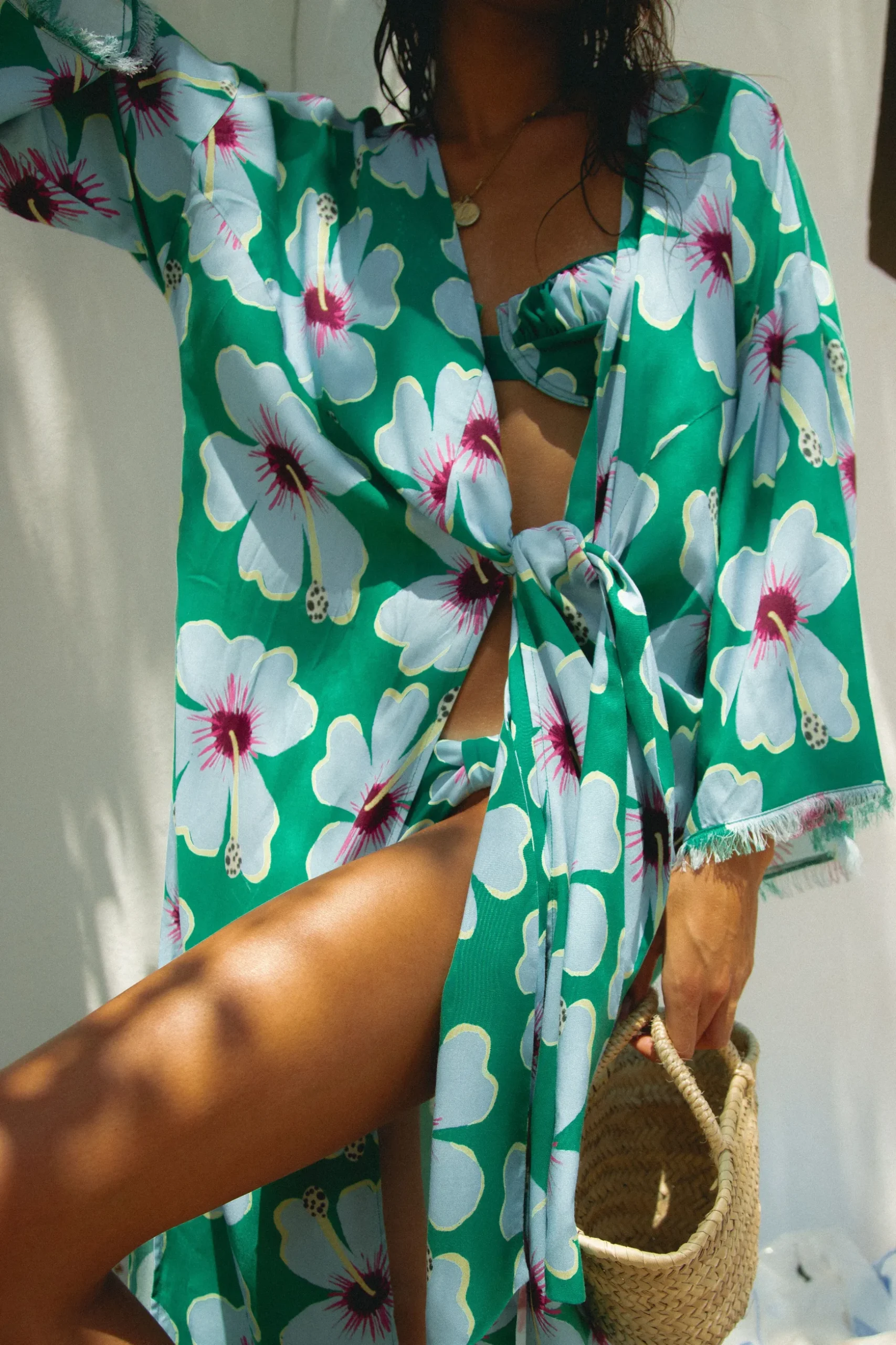 Blue Belle Kimono - Green