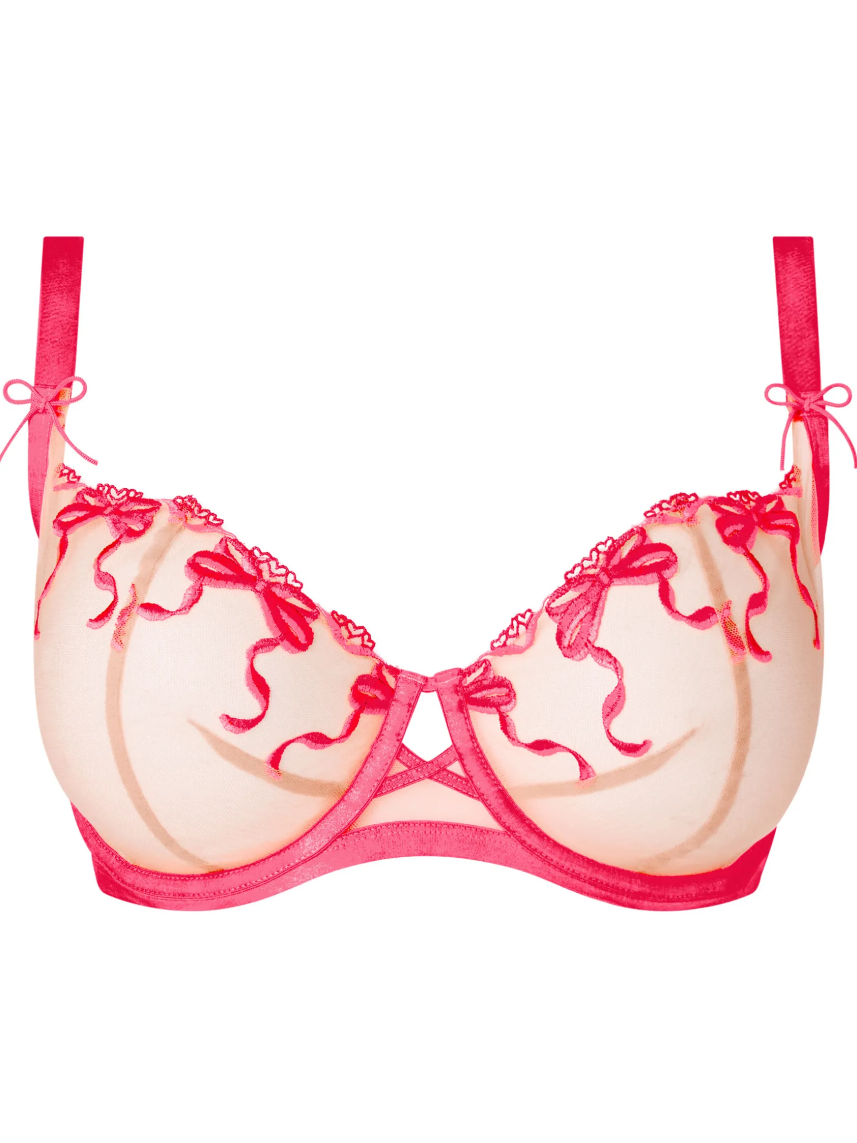 Bound By Love Non-Padded Balcony Bra - Mid Pink
