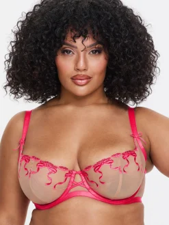Bound By Love Non-Padded Balcony Bra - Mid Pink