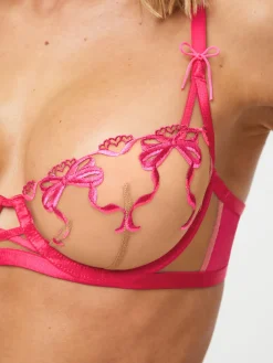 Bound By Love Non-Padded Balcony Bra - Mid Pink