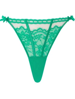 Caged Lace String - Mid Green