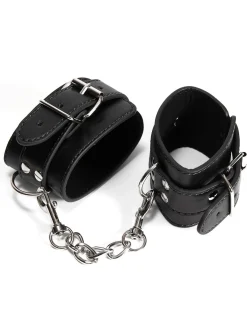 Couples Exploration Faux Leather 4 Piece Bondage Set