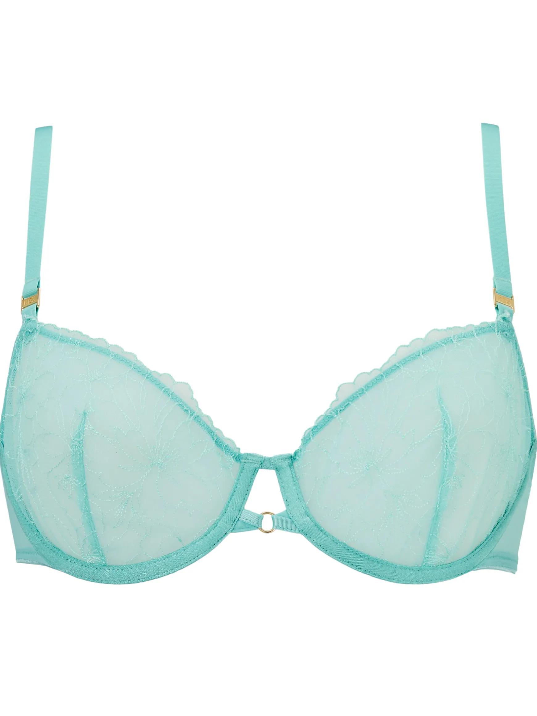 Darcie Non Padded Balcony Bra - Aqua