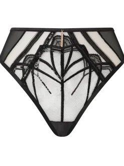 Desiring Decadence High Waisted Brazilian Knickers - Black