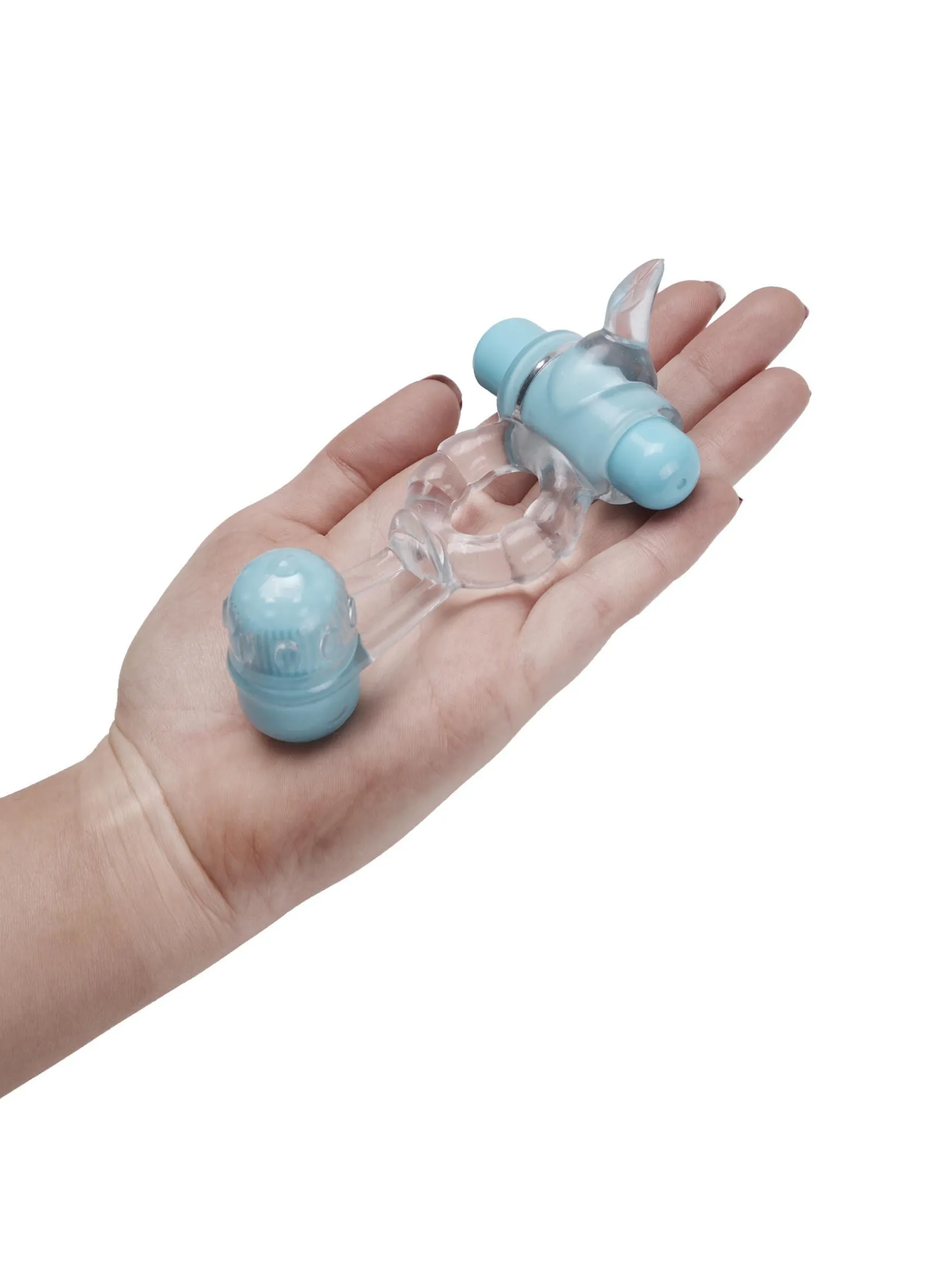 Double Vibrating Super Stretch Couples Cock Ring with Removable Bullet