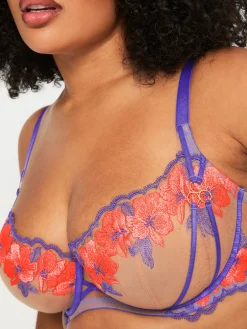 Dusk Till Dawn Non Padded Balcony Bra - Purple