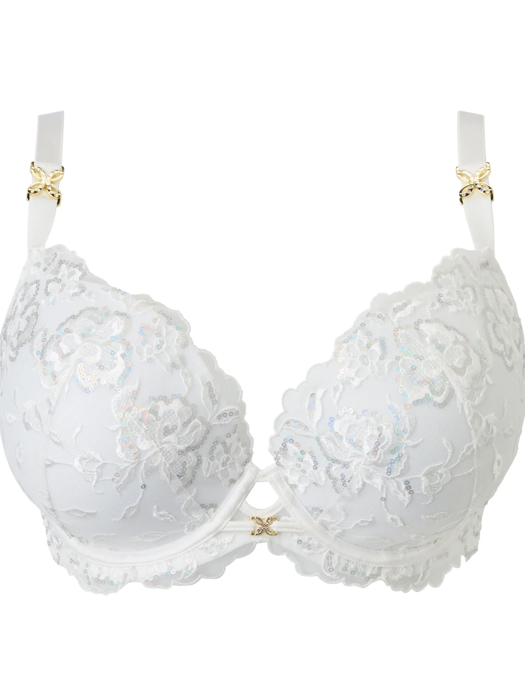 Endless Attraction Padded Plunge Bra - Ivory
