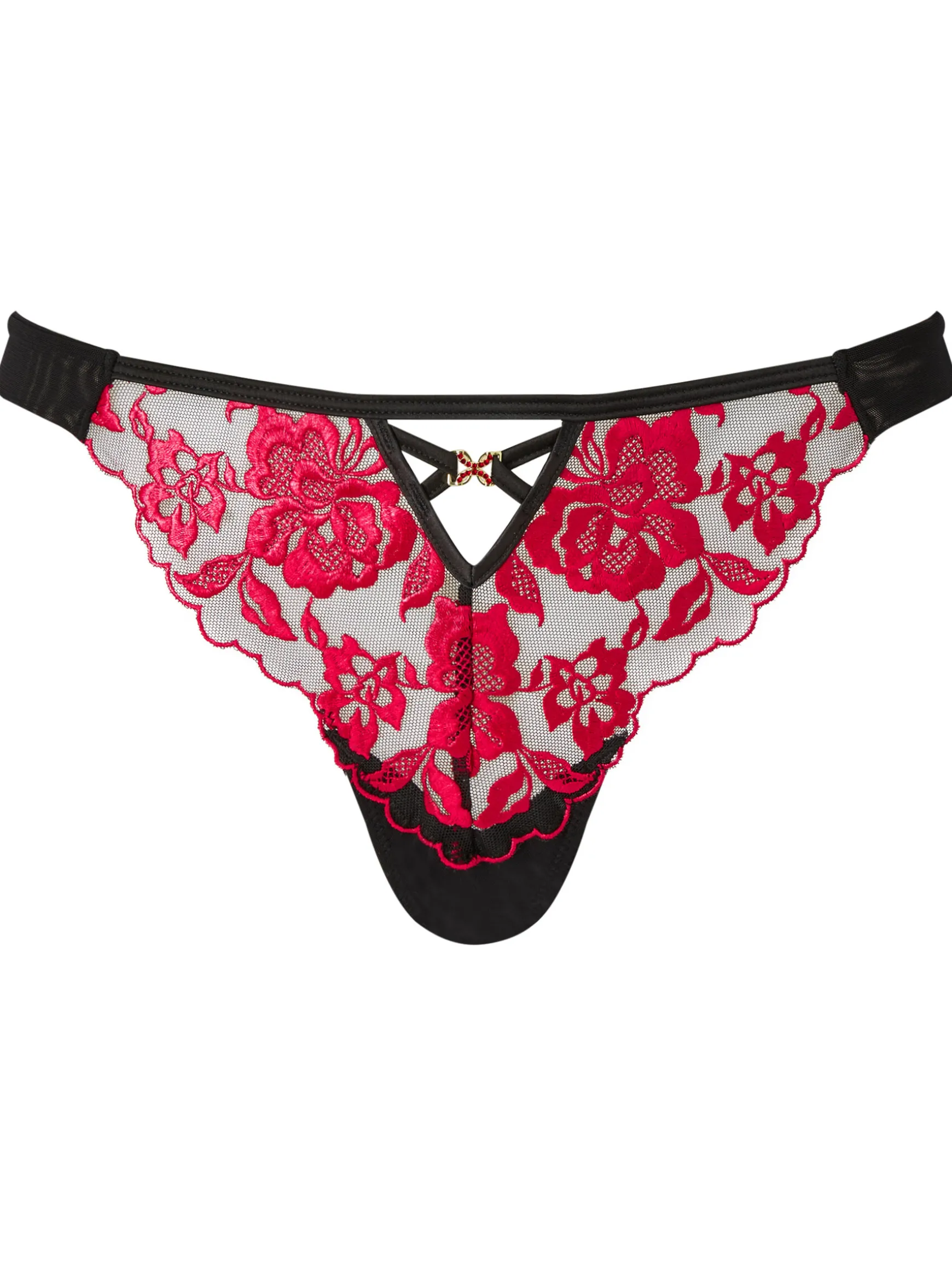 Endless Attraction Thong - Black/Red