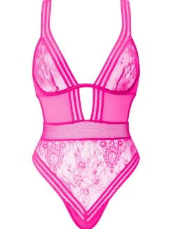 Eternal Lace Lingerie Body - Pink