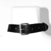 Faux Leather Open Cup Harness with Chains