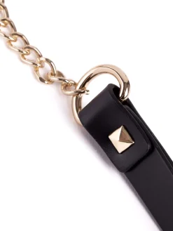 Fetish Luxe PU Studded Bondage Collar & Lead
