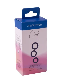 Flexible Silicone Cock Ring Trio - 3 Piece Set