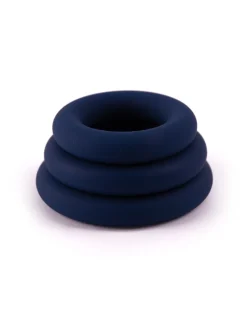 Flexible Silicone Cock Ring Trio - 3 Piece Set