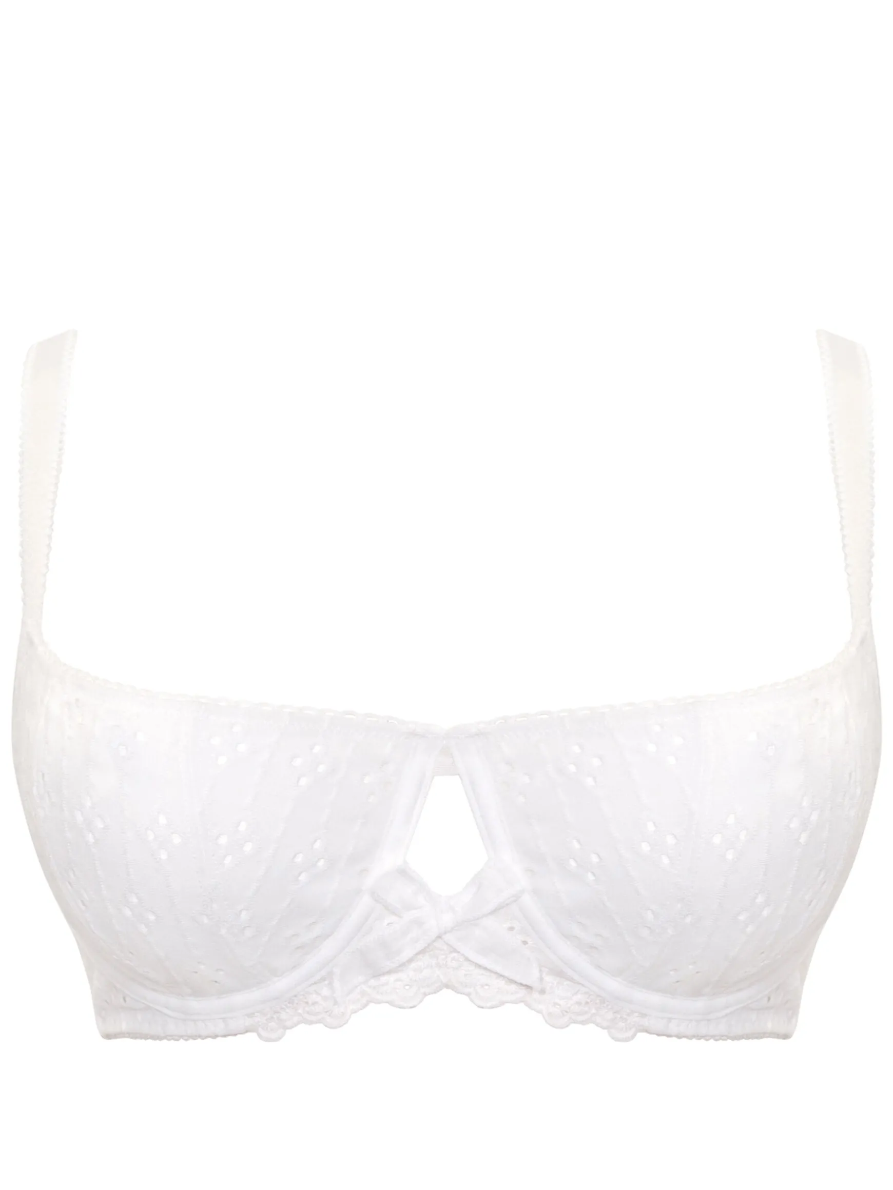 Flora Balcony Bra - White