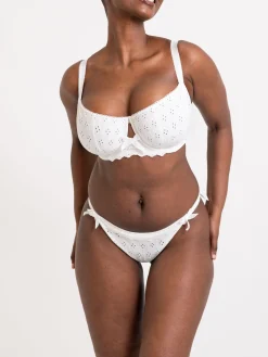 Flora Balcony Bra - White