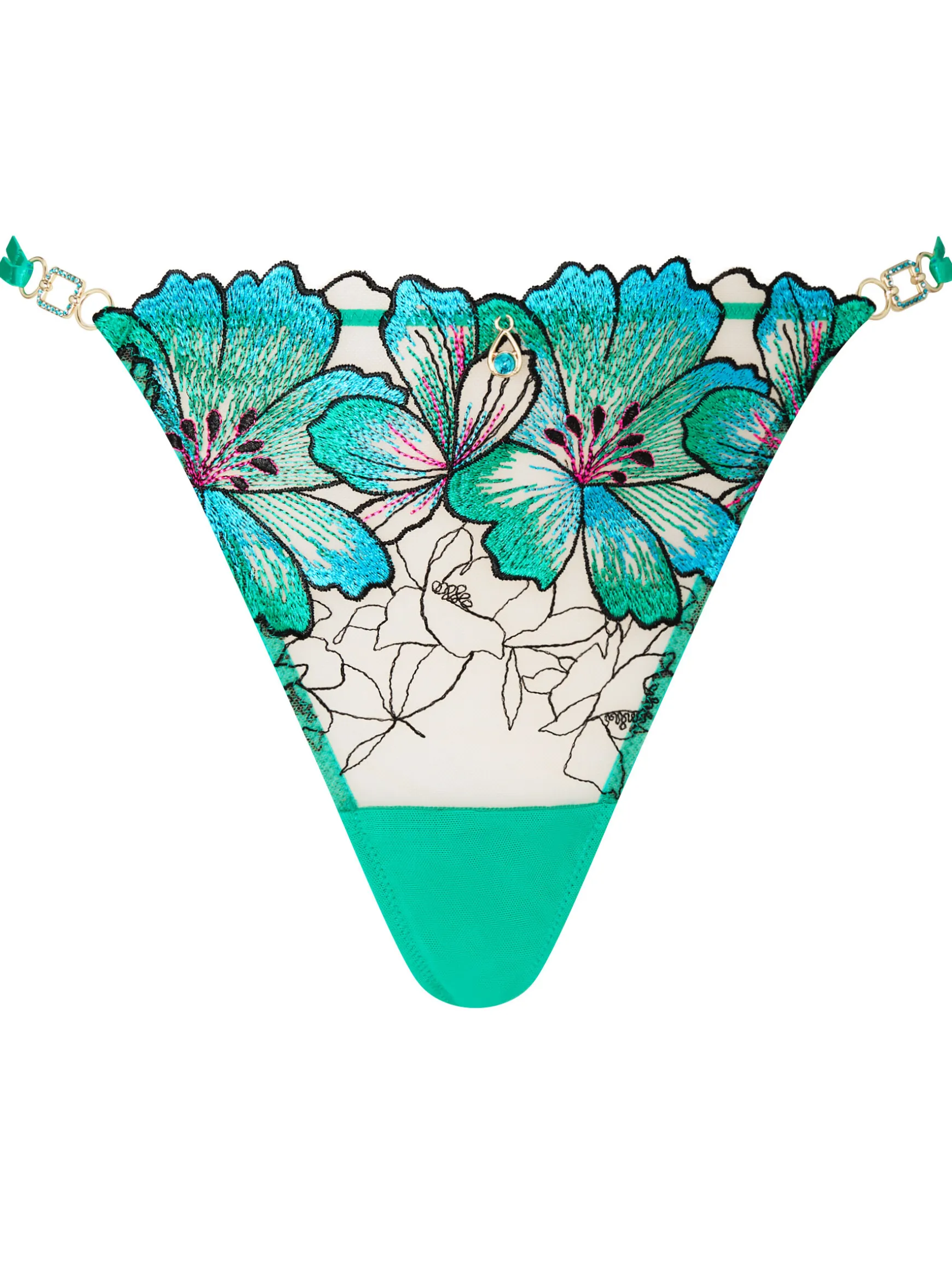 Fluorescence G-String - Bright Green