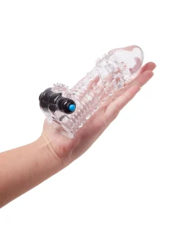 Hard Drive Super Stretch Penis Extender with Removable Bullet Vibrator