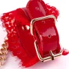 High Gloss PU & Lace Handcuffs