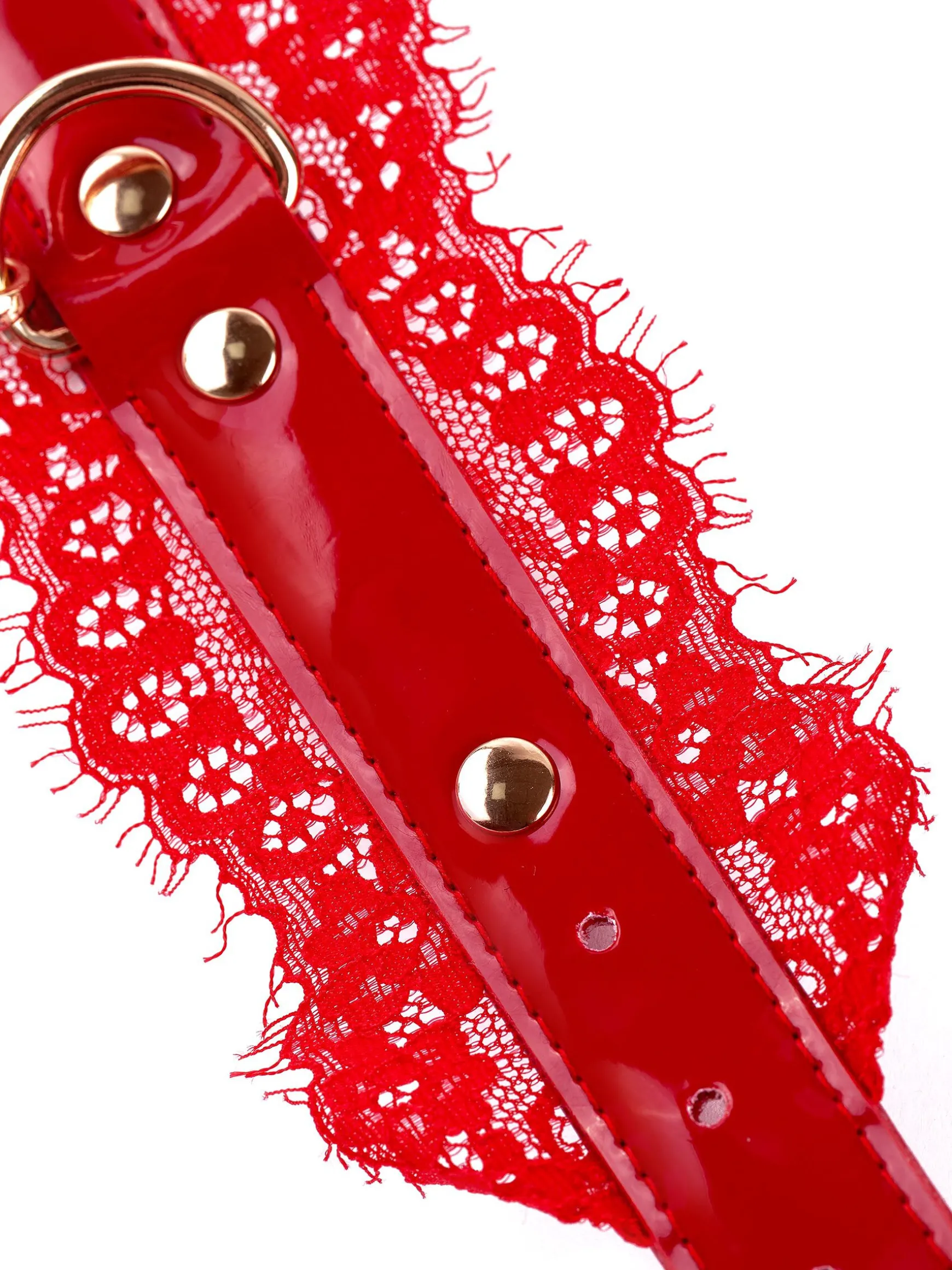High Gloss PU & Lace Handcuffs
