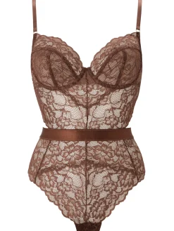 Hold Me Tight Lace Lingerie Body - Nude 04