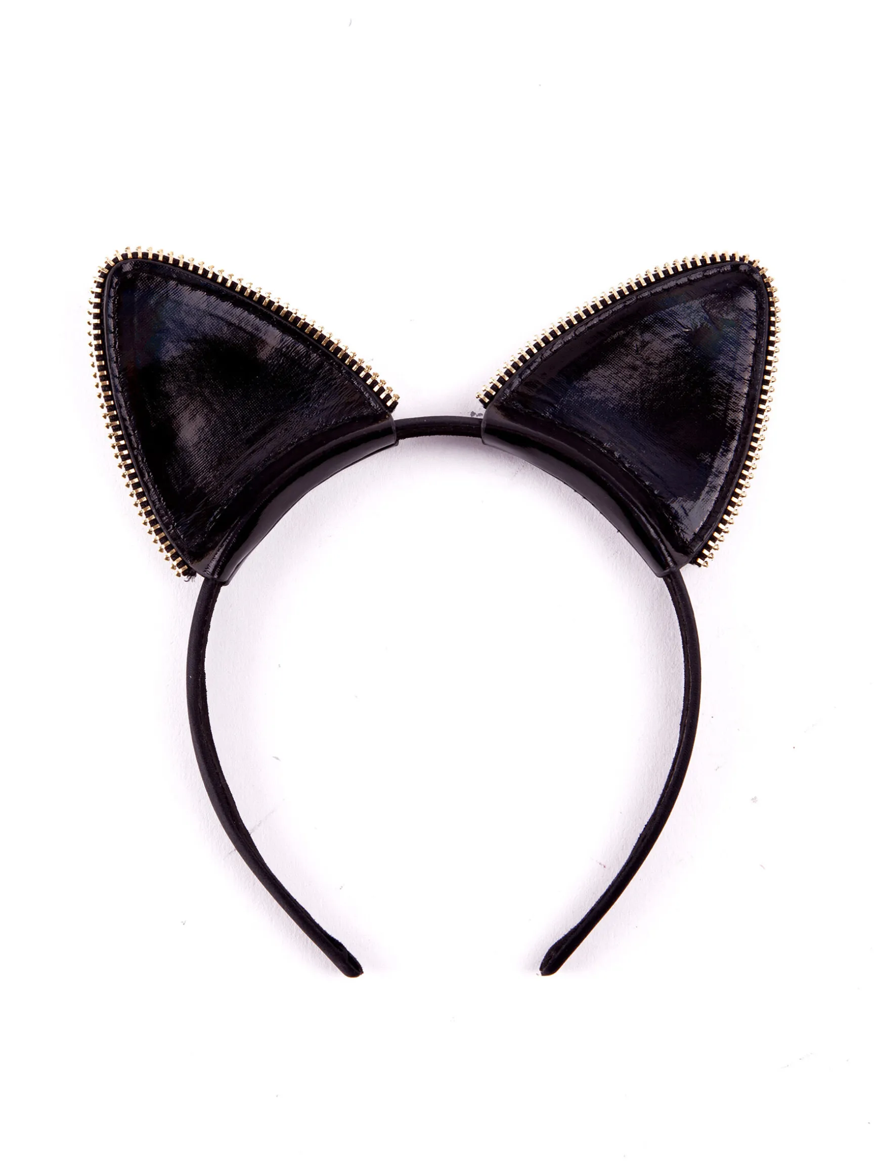 Holographic Oil Slick PU Cat Ears