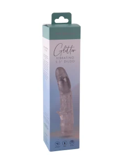 5 Inch Crystal Glitter Waterproof Jelly Vibrator