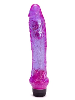 8 Inch Realistic Glitter Jelly G-Spot Vibrator