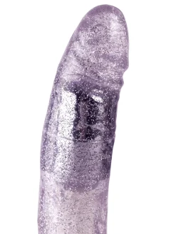 6 Inch Realistic Glitter Jelly Waterproof Vibrating Dildo