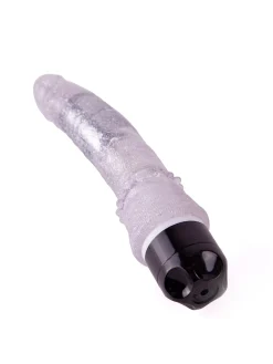 6 Inch Realistic Glitter Jelly Waterproof Vibrating Dildo