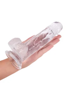 6 Inch Realistic Jelly Dildo with Suction Cup Base