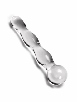 5 Inch Rippled Glass Dildo