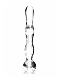 5 Inch Rippled Glass Dildo