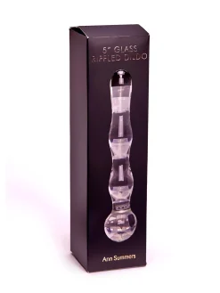 5 Inch Rippled Glass Dildo