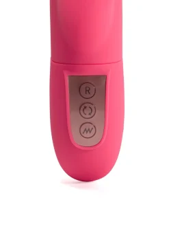 4.5 Inch Slim Rechargeable Silicone Rotating Bead Rabbit Vibrator