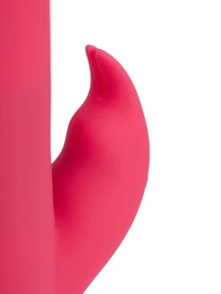 4.5 Inch Slim Rechargeable Silicone Rotating Bead Rabbit Vibrator