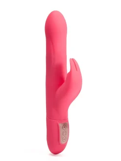 4.5 Inch Slim Rechargeable Silicone Rotating Bead Rabbit Vibrator