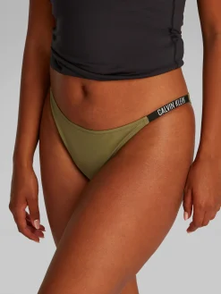 Intense String Bikini Bottoms - Dark Green