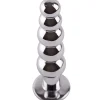 Jewelled Beaded Metal Butt Plug