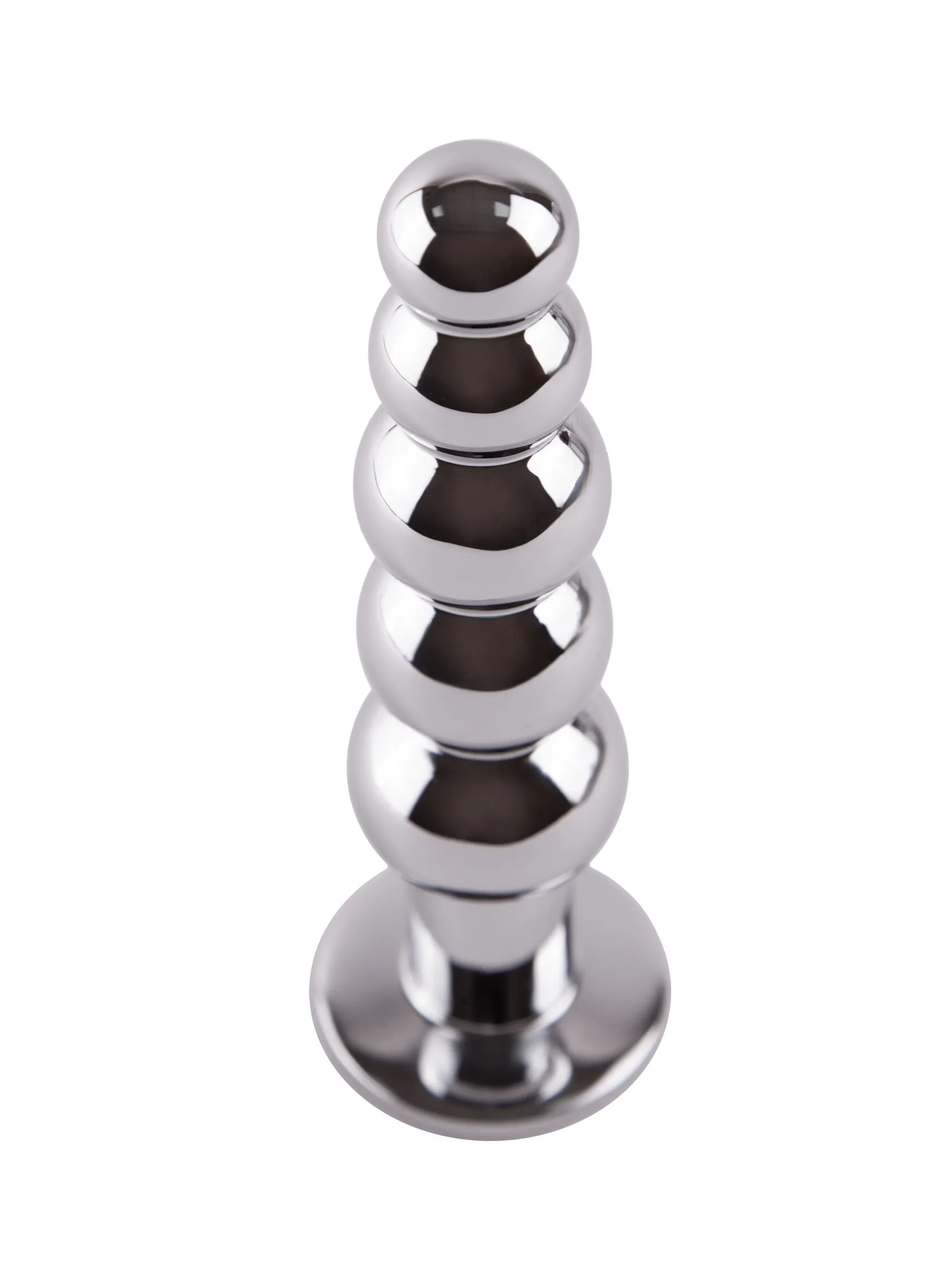 Jewelled Beaded Metal Butt Plug