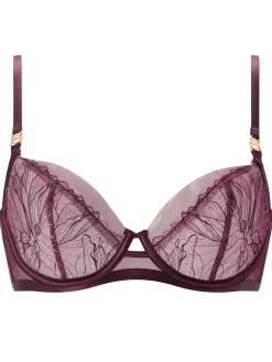 Joelle Non Pad Balcony Bra - Dark Purple