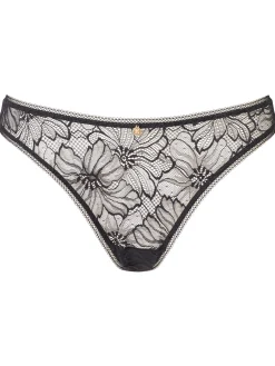 Knickerbox Alice Lace Brazilian Knickers - Black