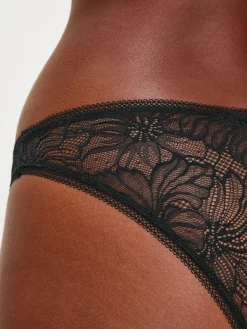 Knickerbox Alice Lace Brazilian Knickers - Black
