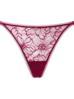 Knickerbox Alice Lace G-String - Dark Red