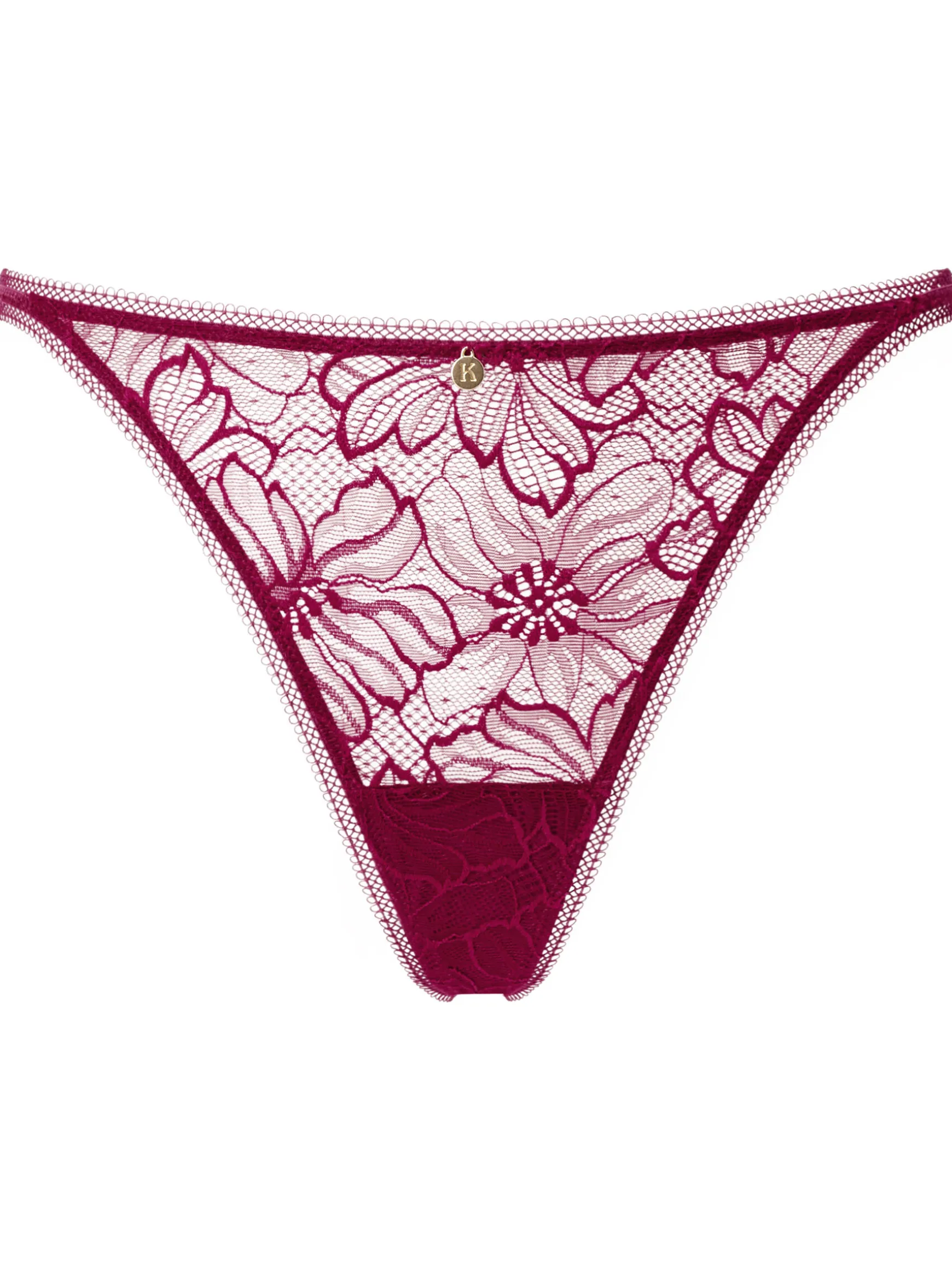 Knickerbox Alice Lace G-String - Dark Red